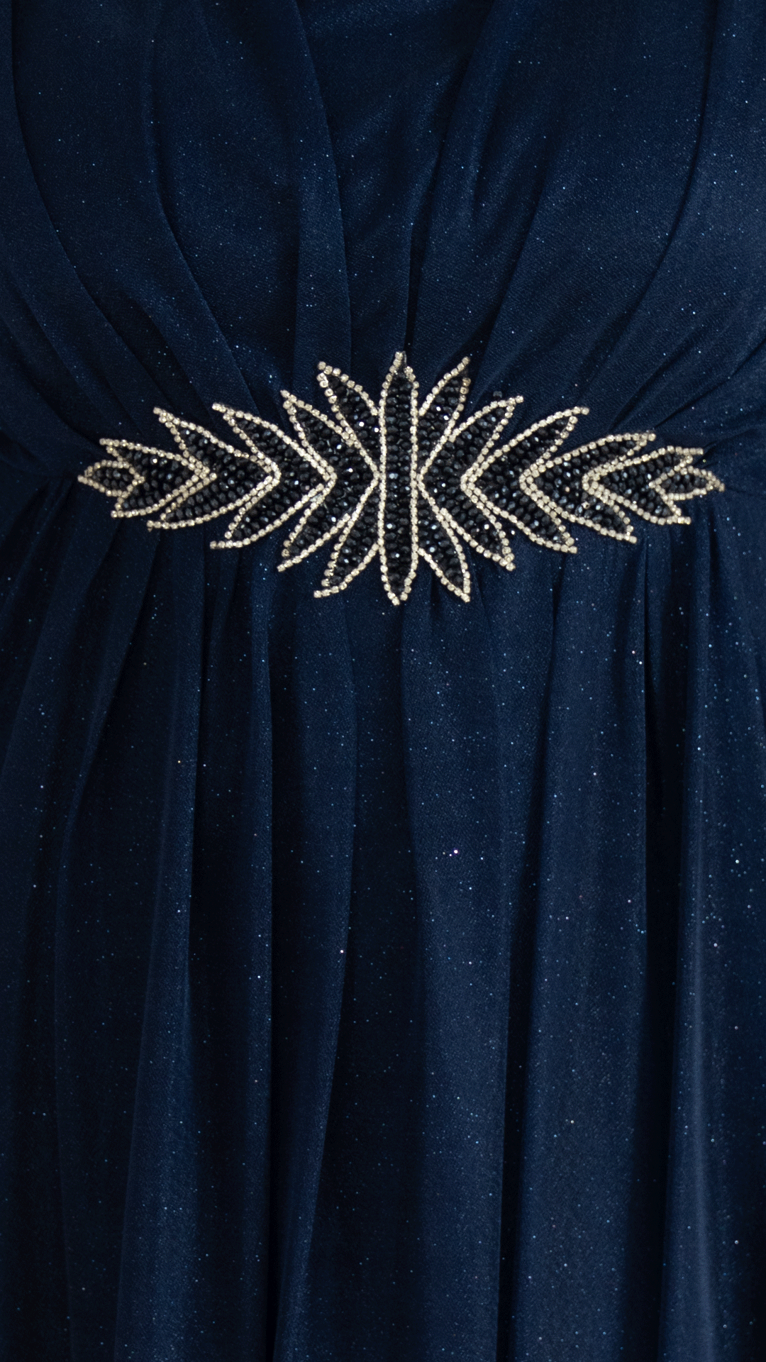 Svetlucava teget haljina - Слика 2